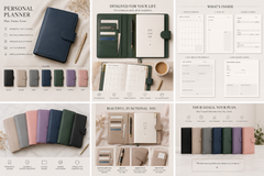The Signature Leather Life Planner – All-in-One Journal & Organizer