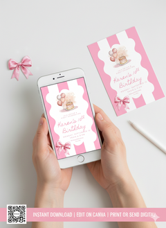 Editable Birthday Invitation Template | Instant Download