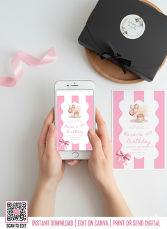 Editable Birthday Invitation Template | Instant Download